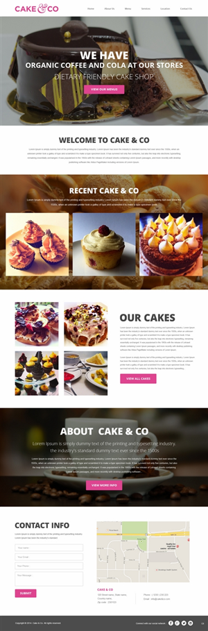 Web Design by pb for Cake & Co | Design: #4854084