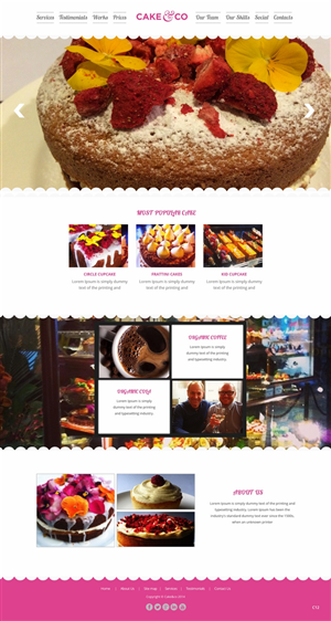 Web Design by pb for Cake & Co | Design: #4854091