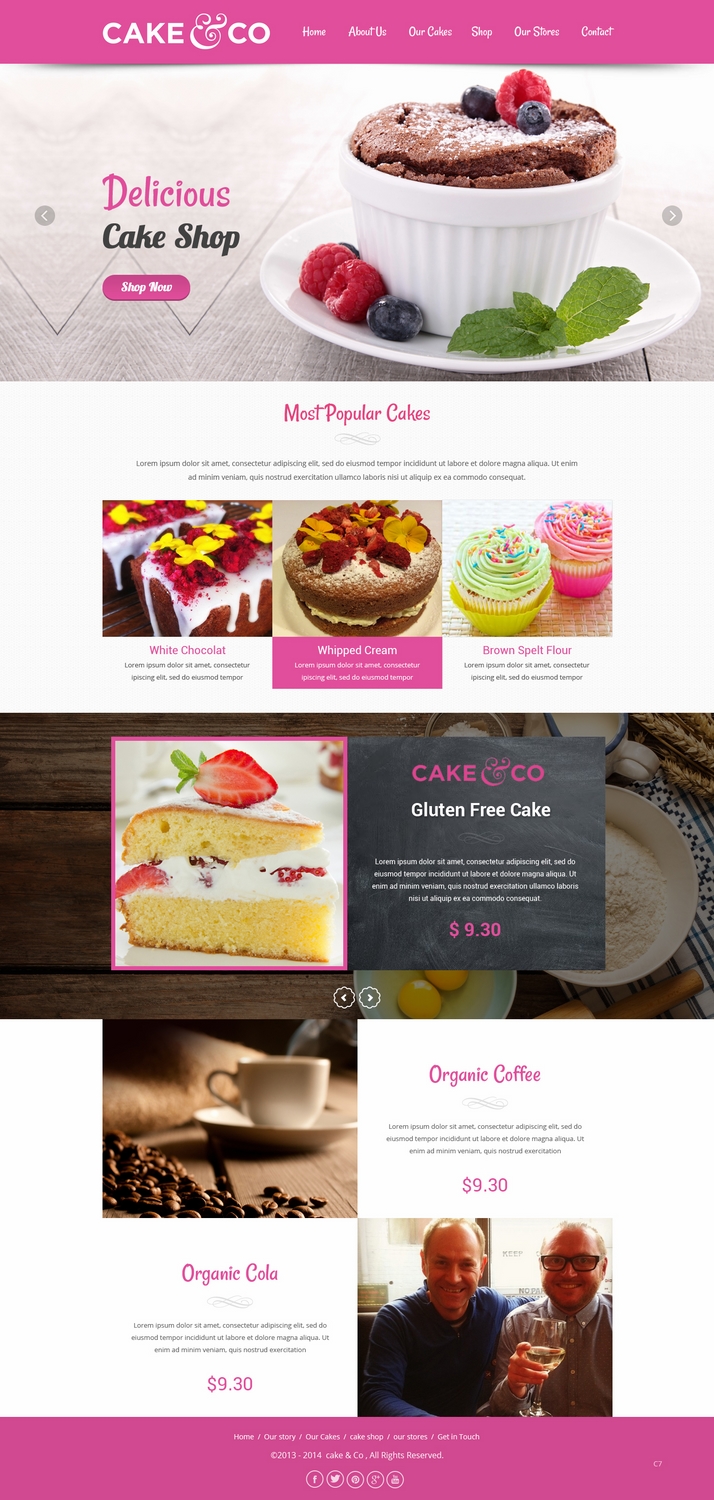 Web Design by pb for Cake & Co | Design #4854093