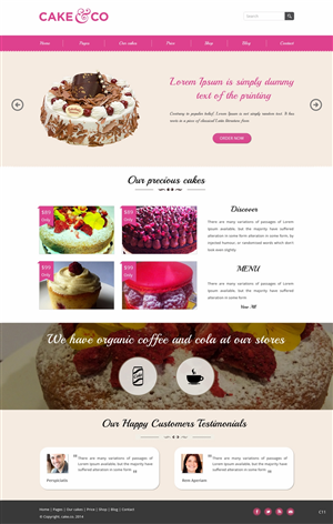 Web Design by pb for Cake & Co | Design: #4854095