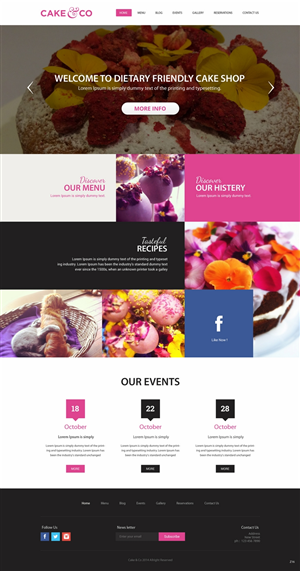 Web Design by pb for Cake & Co | Design: #4854097