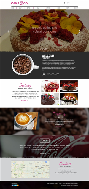 Web Design by pb for Cake & Co | Design: #4854098
