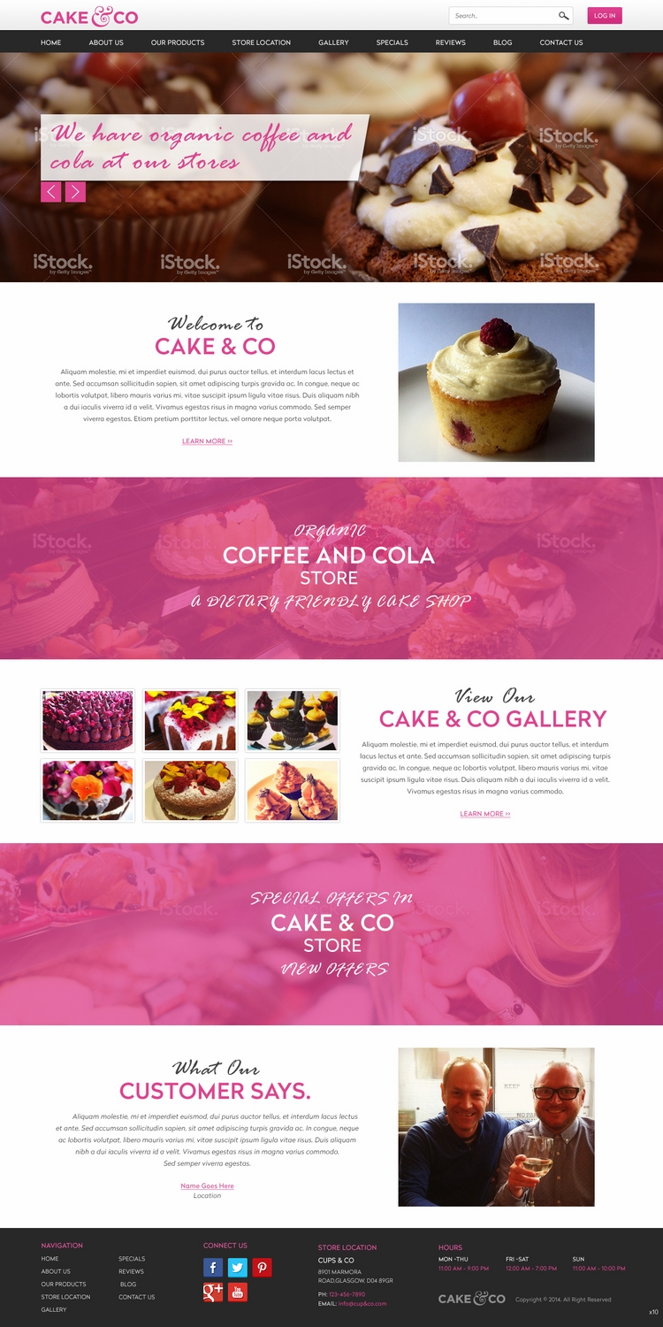 Web Design by pb for Cake & Co | Design #4855607