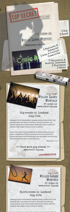 Newsletter Design by sera.zoli for Irish Arts UK | Design: #3944586