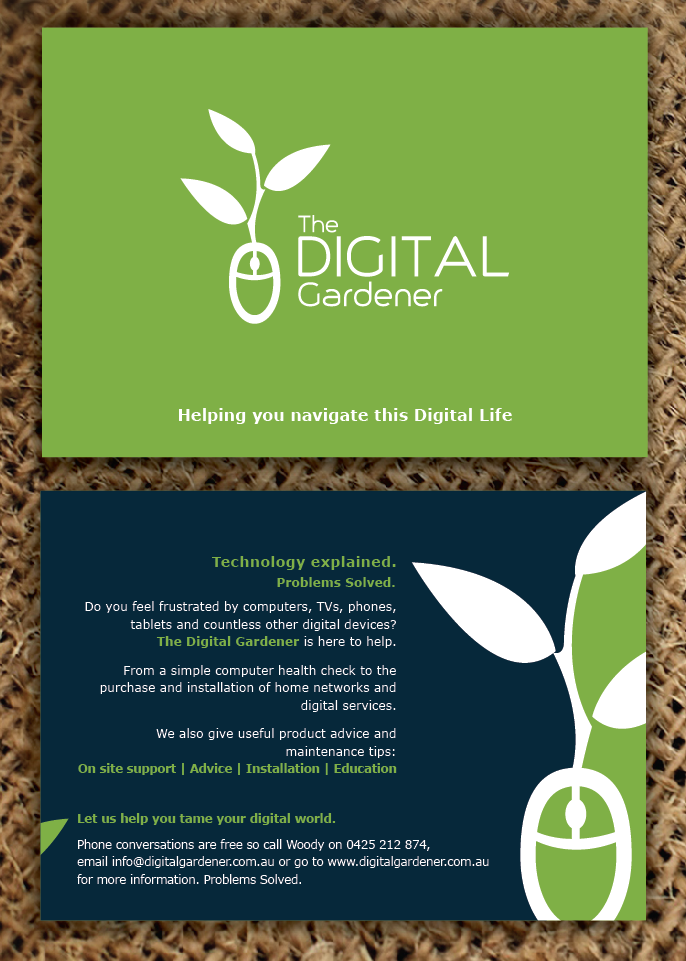 Postcard Design by pecas for The Digital Gardener | Design #3966822