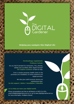 The Digital Gardener Marketing Postcard | Design de Carte Postale par pecas