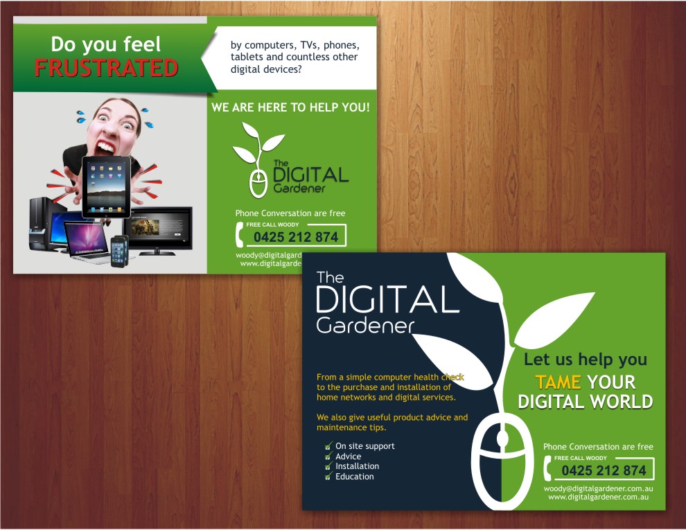 Postcard Design by foxwolf for The Digital Gardener | Design #3865101