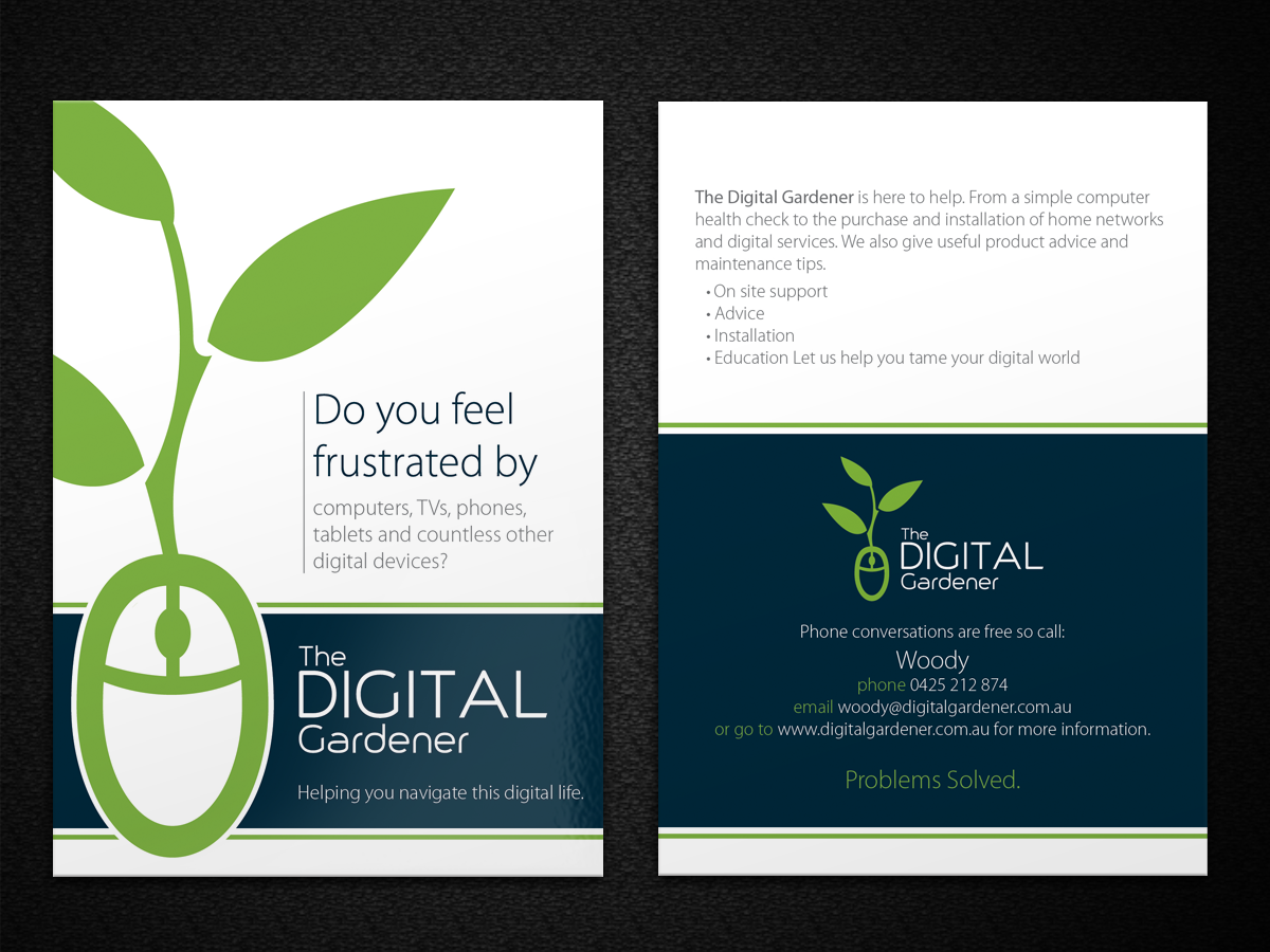 Postcard Design by Mon01 for The Digital Gardener | Design #3928614
