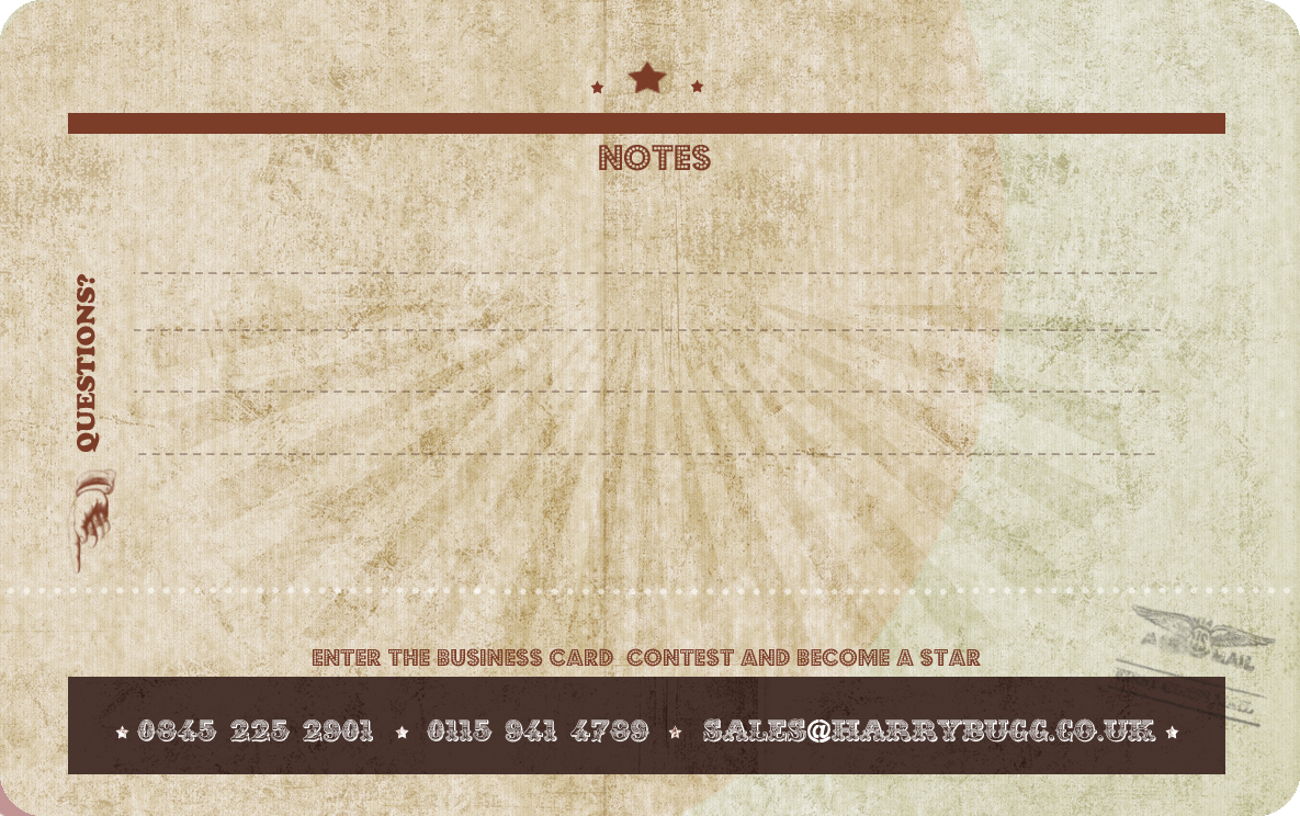 Business Card Design by Marouk for Harry Bugg Ltd | Design #1110819