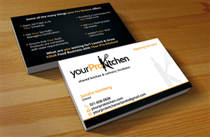 Diseño de Tarjeta de Presentación por Hardcore Design para Your Pro Kitchen Orlando | Diseño: #3904839