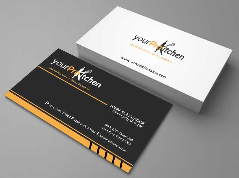 Business Card Design by AwsomeD for Your Pro Kitchen Orlando | Design #3883004