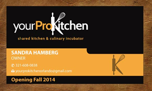 Business Card Design by Sandy1155 for Your Pro Kitchen Orlando | Design: #3874156