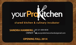 Business Card Design by Sandy1155 for Your Pro Kitchen Orlando | Design: #3874161