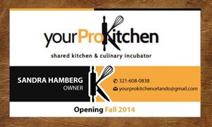 Business Card Design by Sandy1155 for Your Pro Kitchen Orlando | Design: #3874171