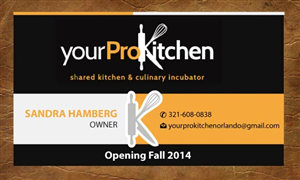 Visitenkarten-Design von Sandy1155 für Your Pro Kitchen Orlando | Design: #3874174