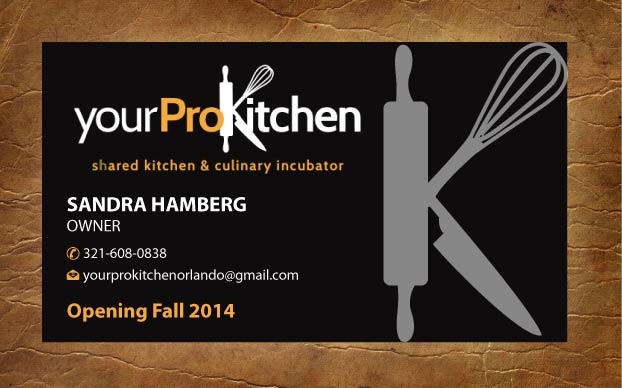 Business Card Design by Sandy1155 for Your Pro Kitchen Orlando | Design #3874229