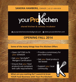 Visitenkarten-Design von Sandy1155 für Your Pro Kitchen Orlando | Design: #3884409