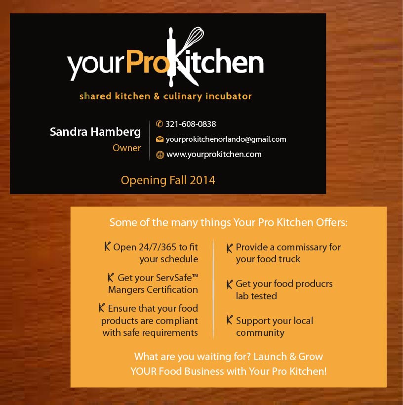 Business Card Design by Joy16589 for Your Pro Kitchen Orlando | Design #3887592