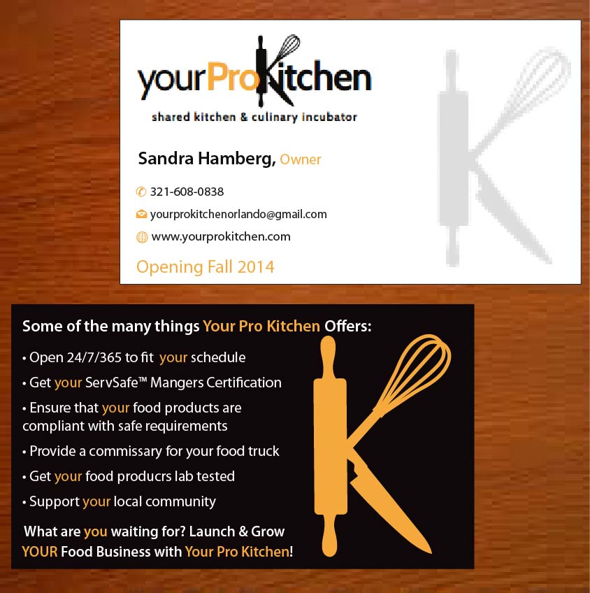 Business Card Design by Joy16589 for Your Pro Kitchen Orlando | Design #3887604