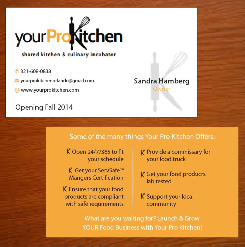 Business Card Design by Joy16589 for Your Pro Kitchen Orlando | Design #3887608