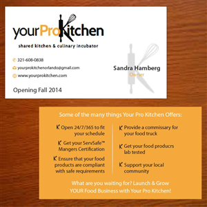 Business Card Design by Joy16589 for Your Pro Kitchen Orlando | Design: #3887608