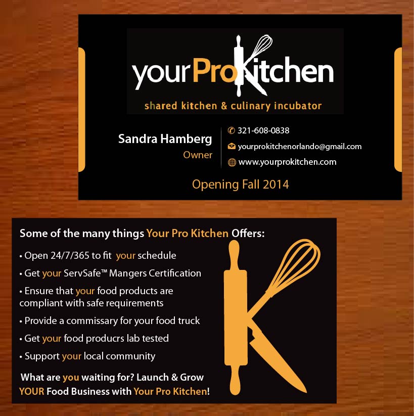 Business Card Design by Joy16589 for Your Pro Kitchen Orlando | Design #3887611