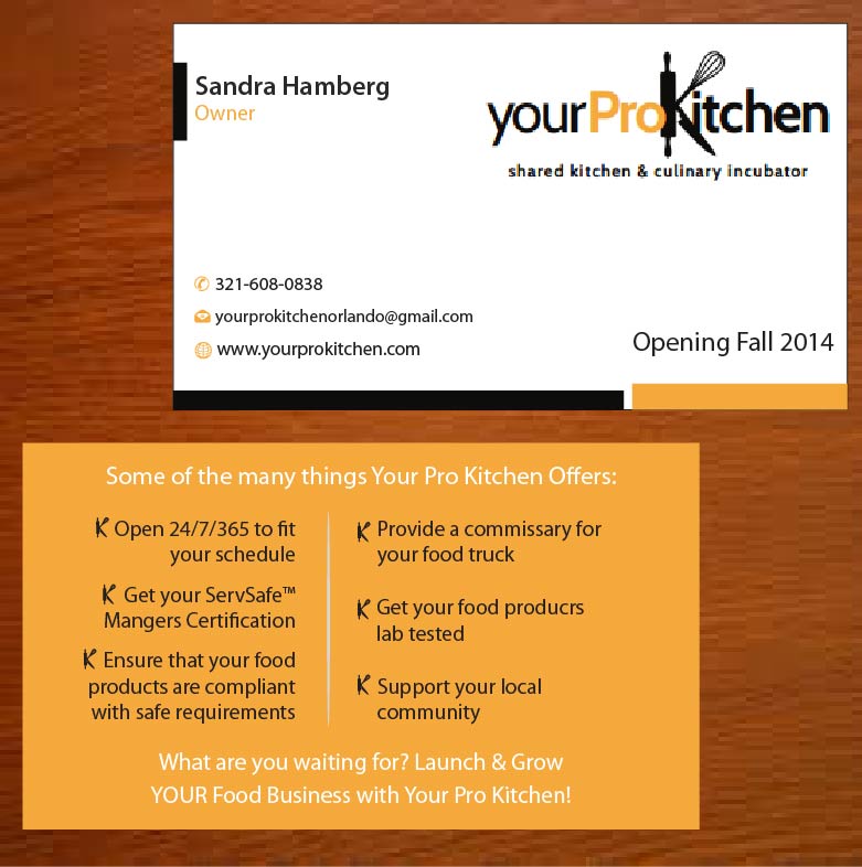 Business Card Design by Joy16589 for Your Pro Kitchen Orlando | Design #3887614