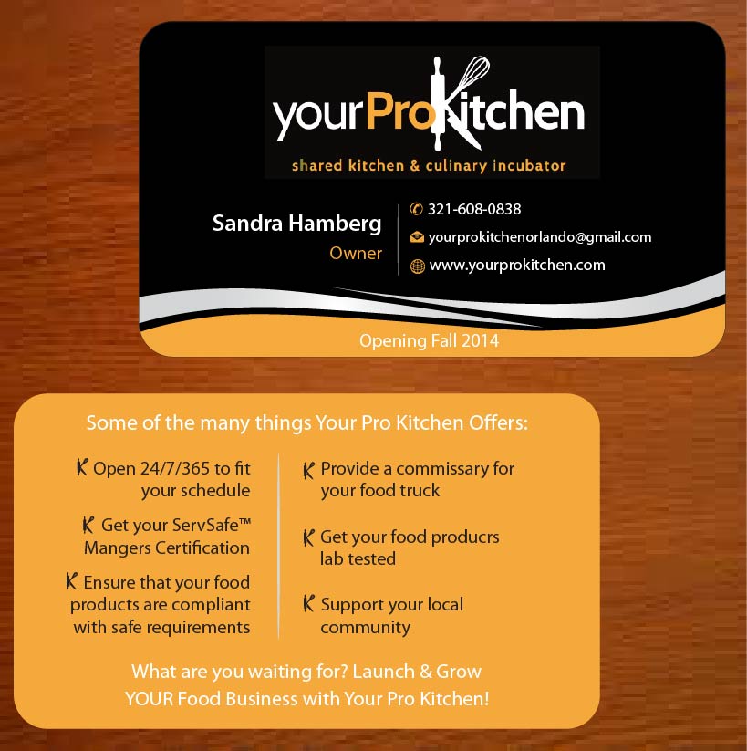Business Card Design by Joy16589 for Your Pro Kitchen Orlando | Design #3887626