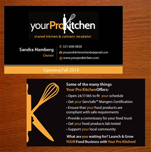 Business Card Design by Joy16589 for Your Pro Kitchen Orlando | Design: #3888118