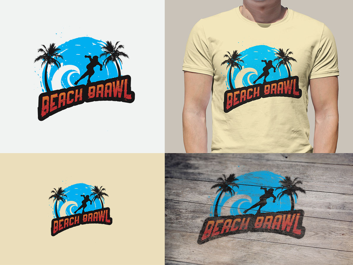 Logo Design by denuj for Gold Coast Derby Grrls ~ Project Manager Beach Brawl | Design #4078866