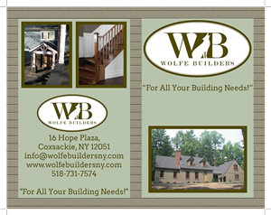 Brochure Design by Hunter Graphics for Wolfe Builders | Design #3892469