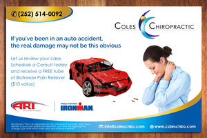 Diseño de Postal por Sbss para Coles Chiropractic Center, PLLC | Diseño: #3911673