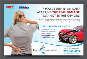 Postcard Design by rkailas for Coles Chiropractic Center, PLLC | Design #3934245
