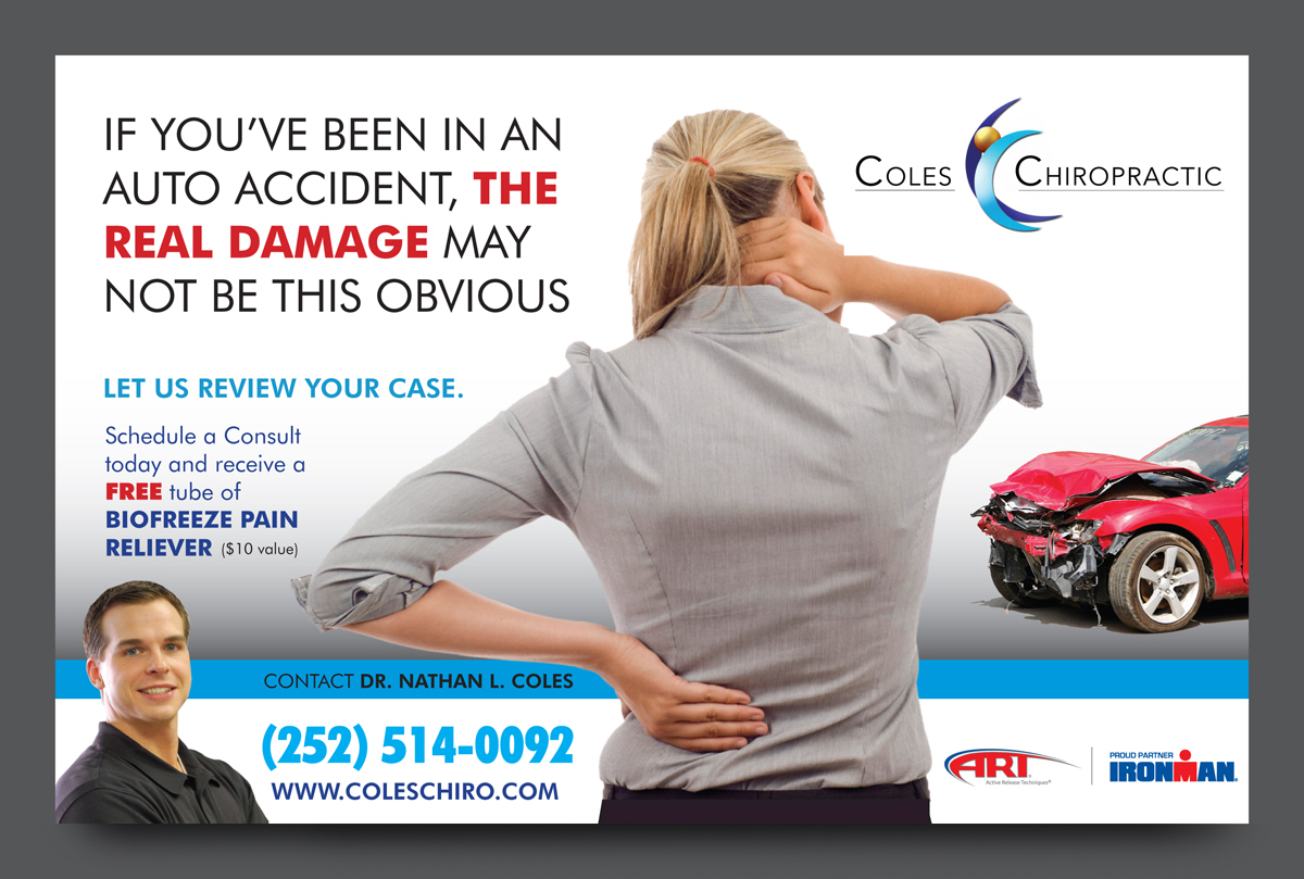 Postcard Design by rkailas for Coles Chiropractic Center, PLLC | Design #3934258