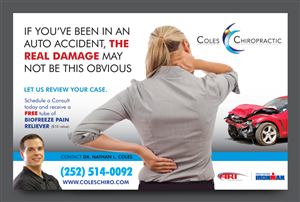 Design de Carte Postale par rkailas pour Coles Chiropractic Center, PLLC | Design : #3934258
