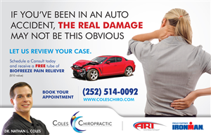 Design de Carte Postale par rkailas pour Coles Chiropractic Center, PLLC | Design : #3934764