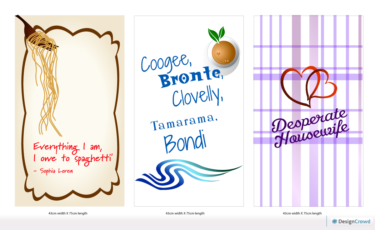 Graphic Design by designgreen for Tipsy Tea Towels | Design #1057168