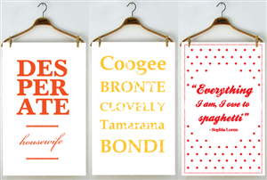 Graphic Design by Sdoughty Design for Tipsy Tea Towels | Design: #1057007