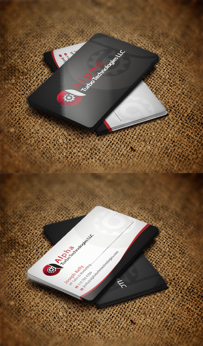 Visitenkarten-Design von Harshan für Alpha Turbo Technologies | Design #3928619