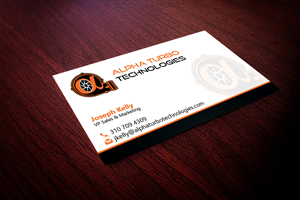 Business Card Design by Hardcore Design for Alpha Turbo Technologies | Design #3935840