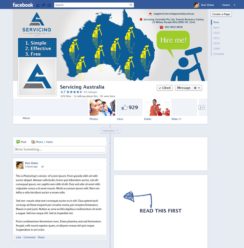 Facebook Design by rdesign12 for this project | Design #3962022