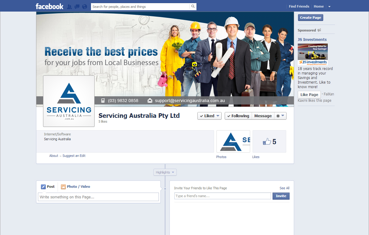 Facebook Design by Web Skippers for this project | Design #3949525