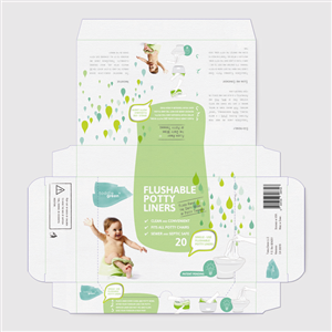 Packaging / Logo Design for Toddler Potty Liners