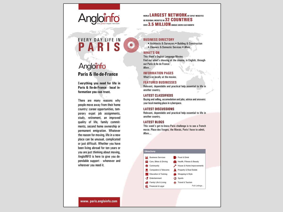 Advertisement Design by GliderGraphx for AngloINFO | Design #1080183