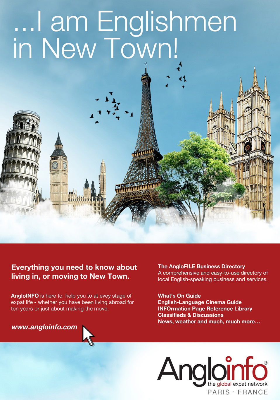 Advertisement Design by purpur for AngloINFO | Design #1087758