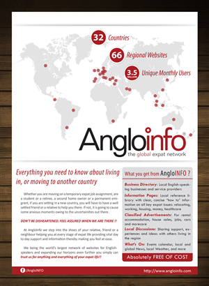 Advertisement Design by Purpletouch for AngloINFO | Design: #1062810
