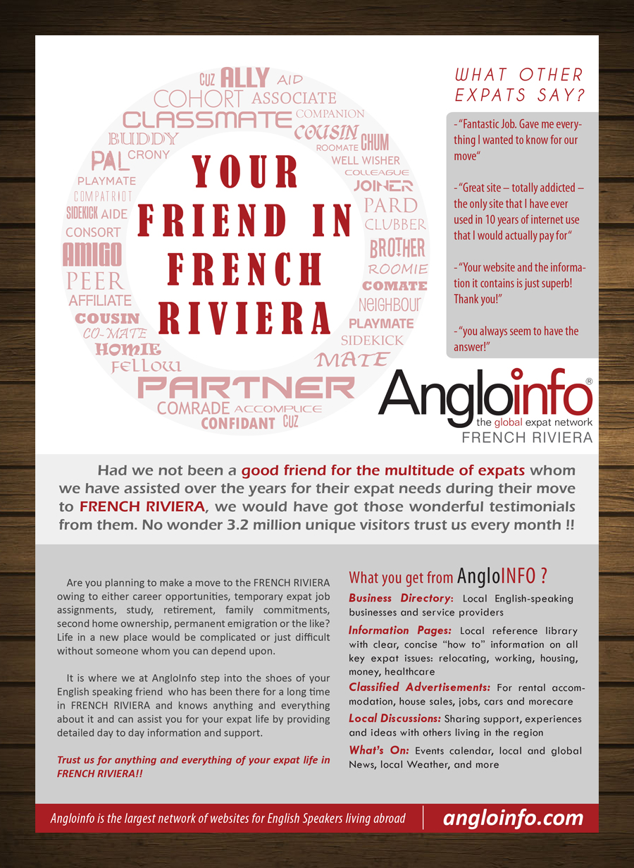 Advertisement Design by Purpletouch for AngloINFO | Design #1062830