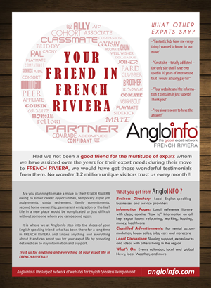 Advertisement Design by Purpletouch for AngloINFO | Design: #1062830