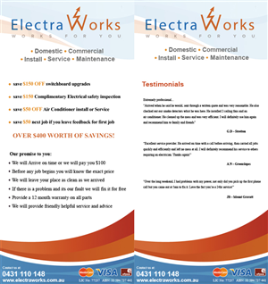 Diseño de Flyer por Migabytes para ElectraWorks | Diseño #4164956