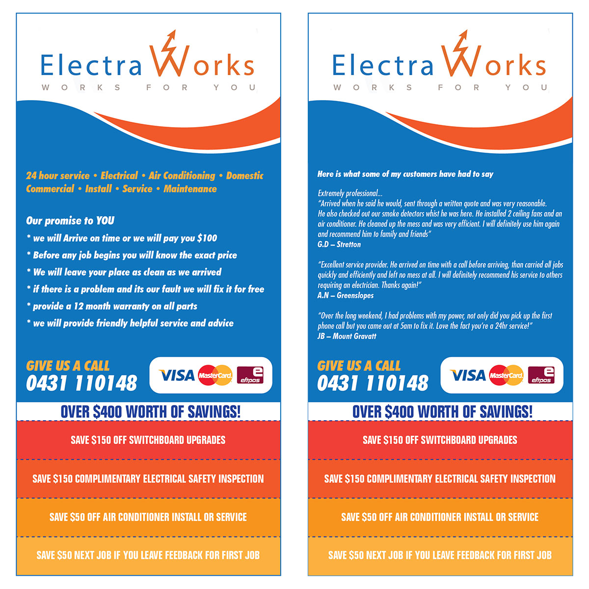 Diseño de Flyer por mcky//design para ElectraWorks | Diseño #4164501